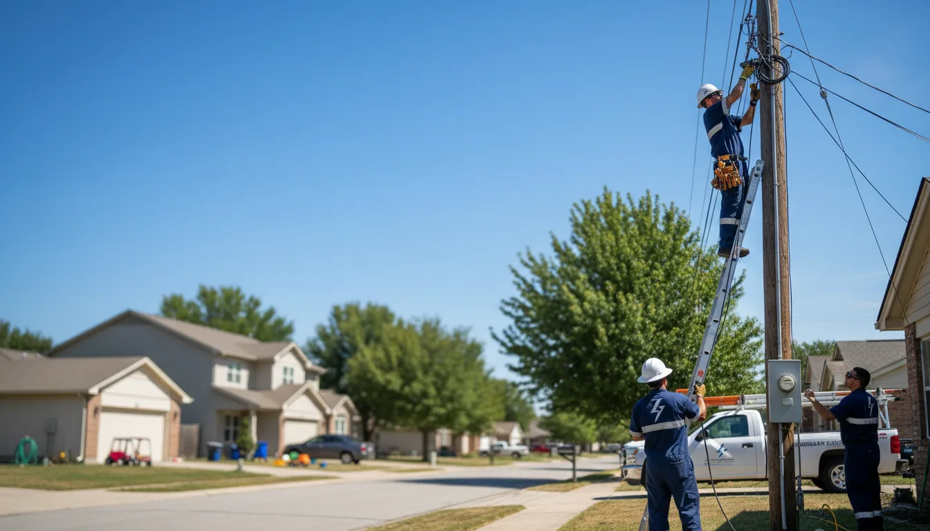Residential electrician providing installation services in Canoga Park, CA